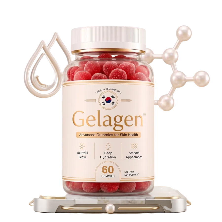 Gelagen berry gummies jar